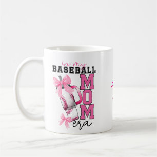 Personalised In My Baseball Mum Era Coffee Mug