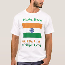 Personalised India Flag Gift Men's
