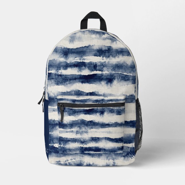 Personalised Indigo Tie Dye Backpack (Front)