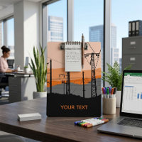 Personalised Industrial Sunset Power Lines