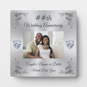 Personalised Inexpensive Anniversary Gifts, Photo Plaque
