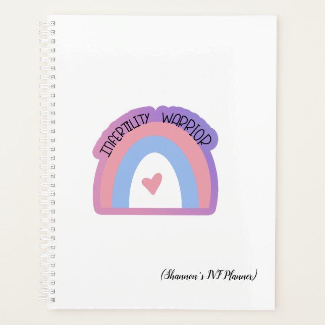 Personalised Infertility Warrior IVF Planner (Front)