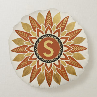 Personalised Initial Afrohemian Pillow