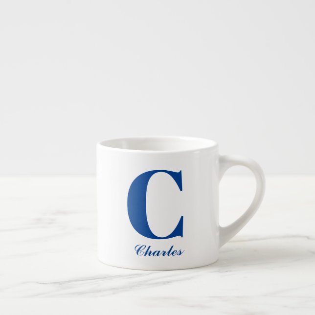 Personalised Initial and Name  Espresso Cup (Right)