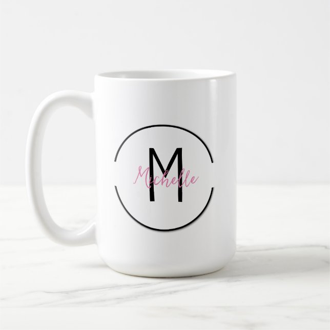 Personalised Initial and Name Mug (Left)