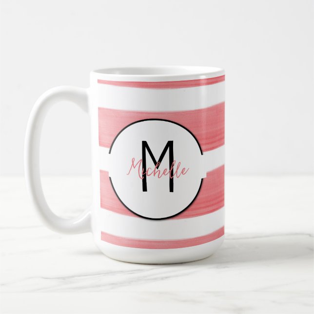 Personalised Initial and Name Mug (Left)