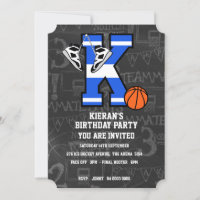 Personalised Initial Basketball Letter k