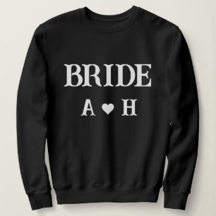 Personalised  initial Bride and groom name Sweatshirt