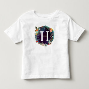 Personalised Initial Letter H Monogram T-Shirt