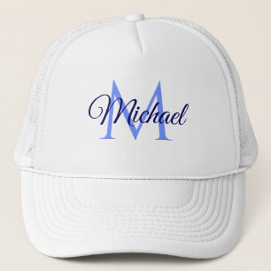Personalised Initial Letter Name For Him For Her Trucker Hat