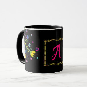 Personalised initial Magical night garden Mug