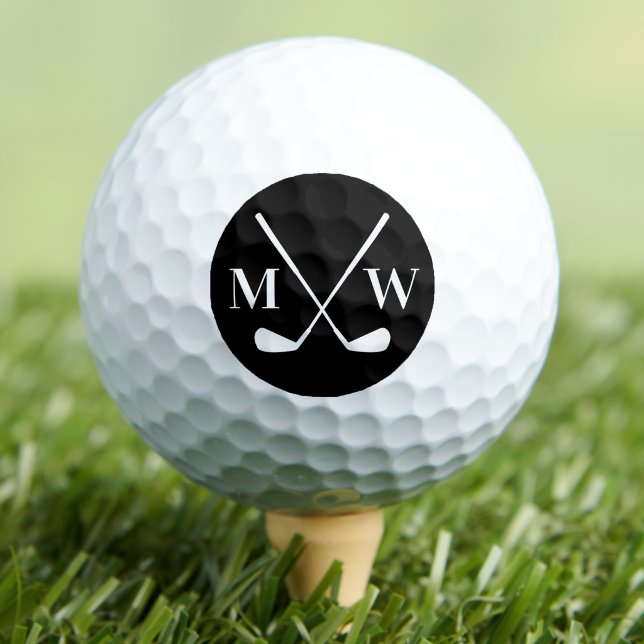 Personalised Initial Monogram Golf Balls (Personalized Initial Monogram Golf Balls)