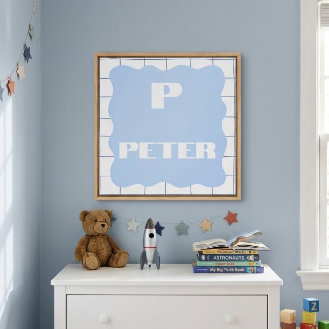 Personalised Initial & Name Monogram Wall Art  (Creator Uploaded)