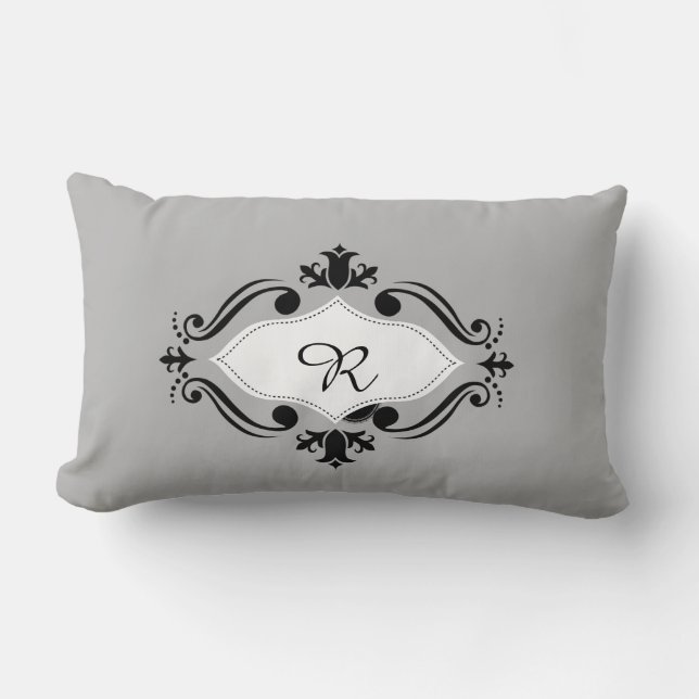 Personalised Initial Pillow with Traditional Decal (Front)