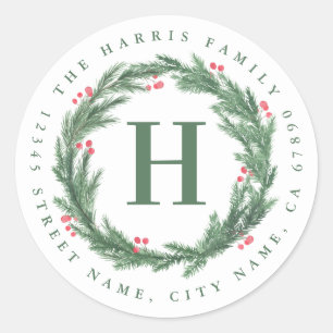 Personalised Initial Round Stickers