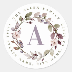 Personalised Initial Round Stickers