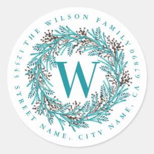 Personalised Initial Round Stickers