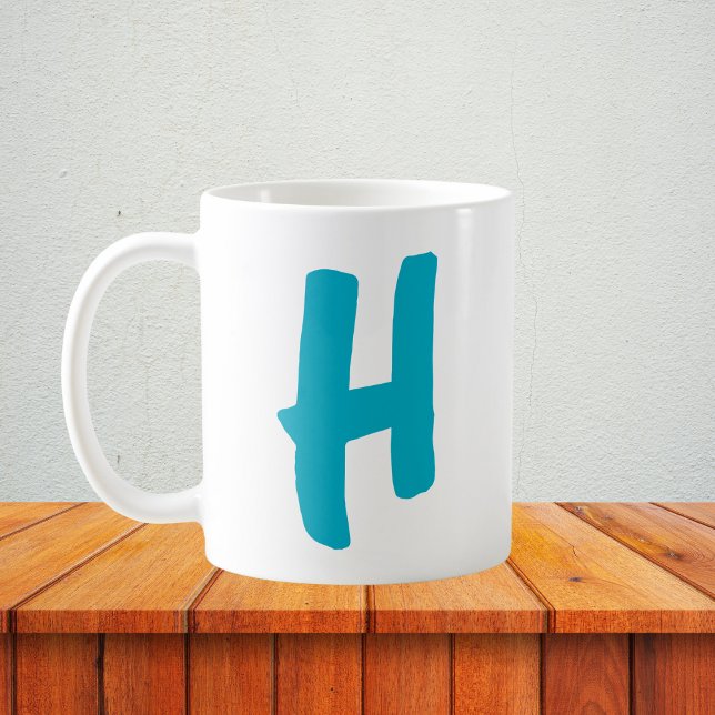 Personalised Initial with Bold Letter Design Coffee Mug (Creator Uploaded)