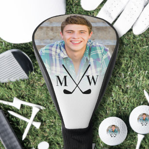 Personalised Initials Monogram Photo Driver Golf Head Cover