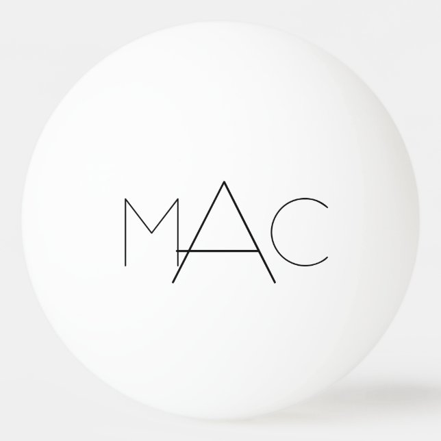 Personalised Initials Ping Pong Ball (Back)