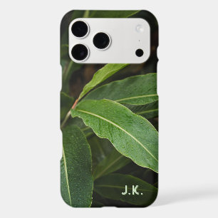 Personalised initials & Rainy leaves