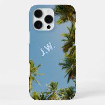 Personalised initials & Tropical Palms