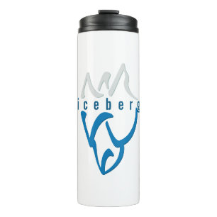 Personalised Inspirational Blue Abstract Iceberg Thermal Tumbler