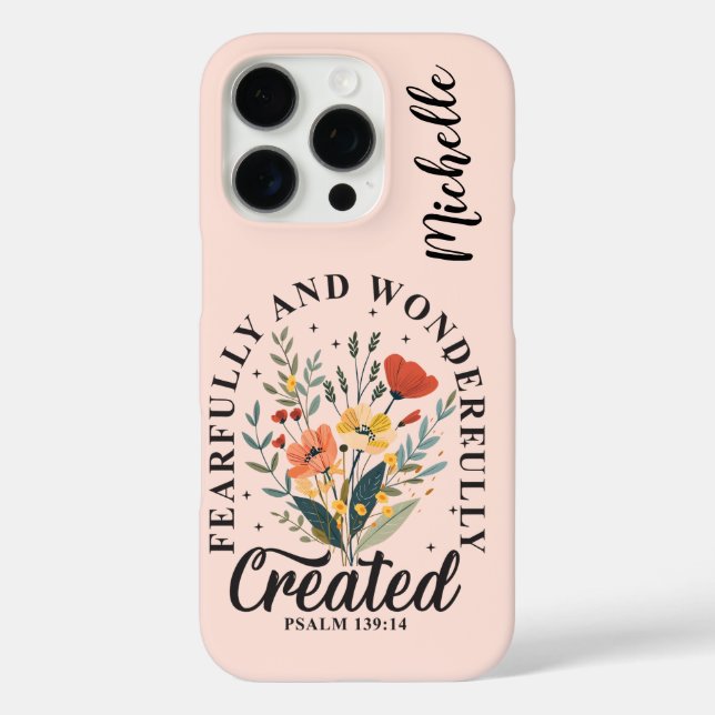 Personalised Inspirational Christian Bible Verse  Case-Mate iPhone Case (Back)