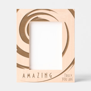 Personalised Inspirational Modern Abstract Twirl Etched Frames