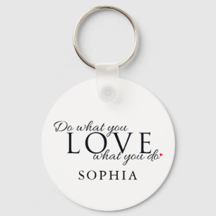 Personalised Inspirational Quote Key Ring