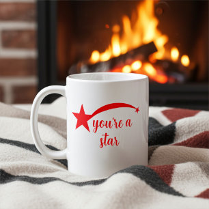 Personalised Inspirational Red Stars Mug