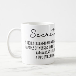 Personalised Inspiring Secretary Gift Coffee Mug
