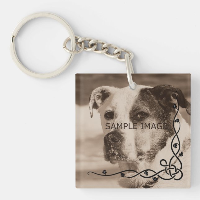 Personalised Instagram Photo | Create Your Own Key Ring (Front)