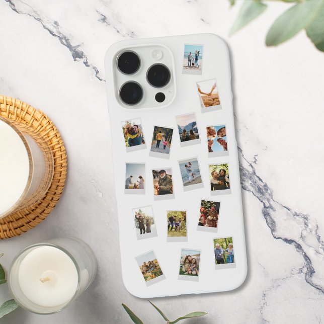 Personalised Instant Film 16 Photo Collage Case-Mate iPhone Case (Creator Uploaded)