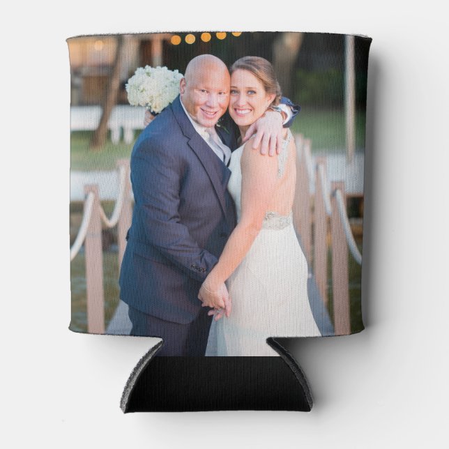 Personalised Insulated Can cooler, Custom photo ca Cooler (Front)