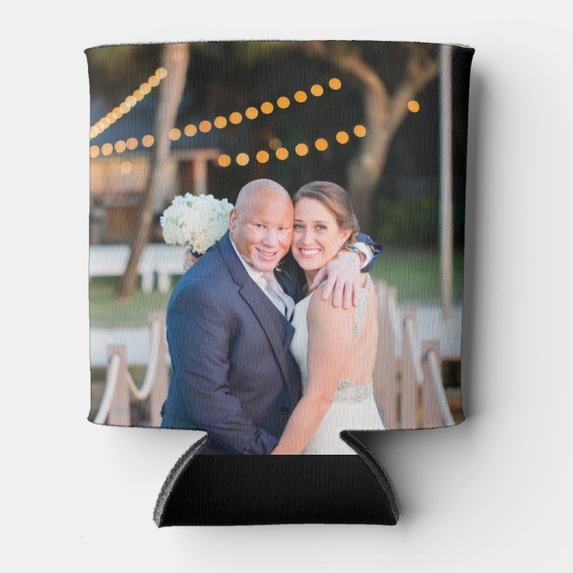 Personalised Insulated Can cooler, Custom photo ca Cooler (Front)