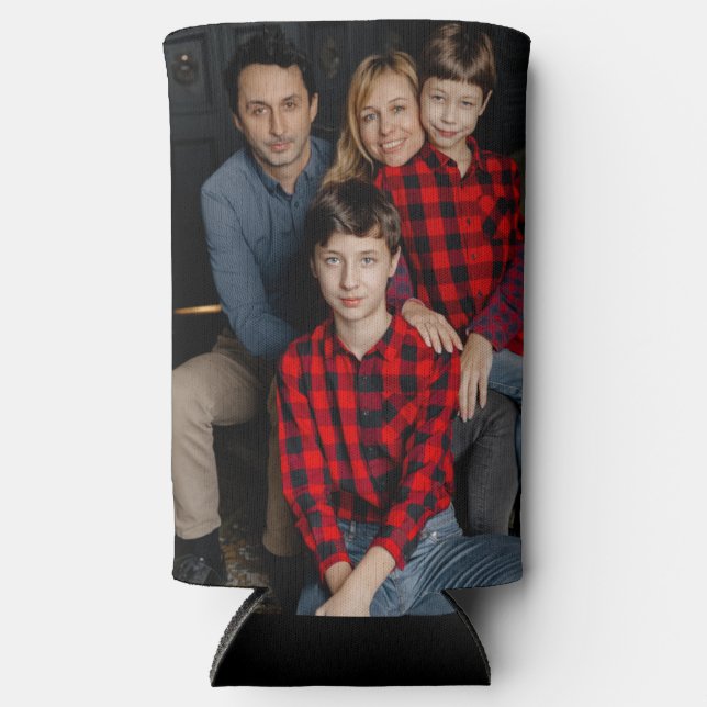 Personalised Insulated Can cooler, Custom photo ca Seltzer Can Cooler (Front)
