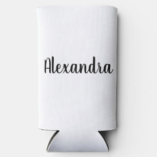 Personalised Insulated Gym Water Bottle: Cup With Seltzer Can Cooler