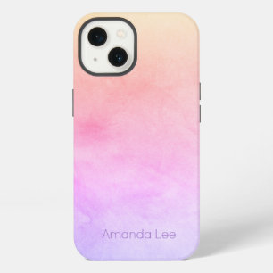 Personalised Intense Frosty Rainbow Blend Ombre iPhone 13 Case