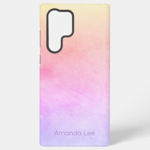 Personalised Intense Frosty Rainbow Blend Ombre Samsung Galaxy Case