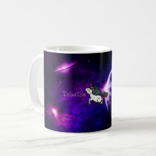 Personalised Inter-Galactic Space Unicorn name mug