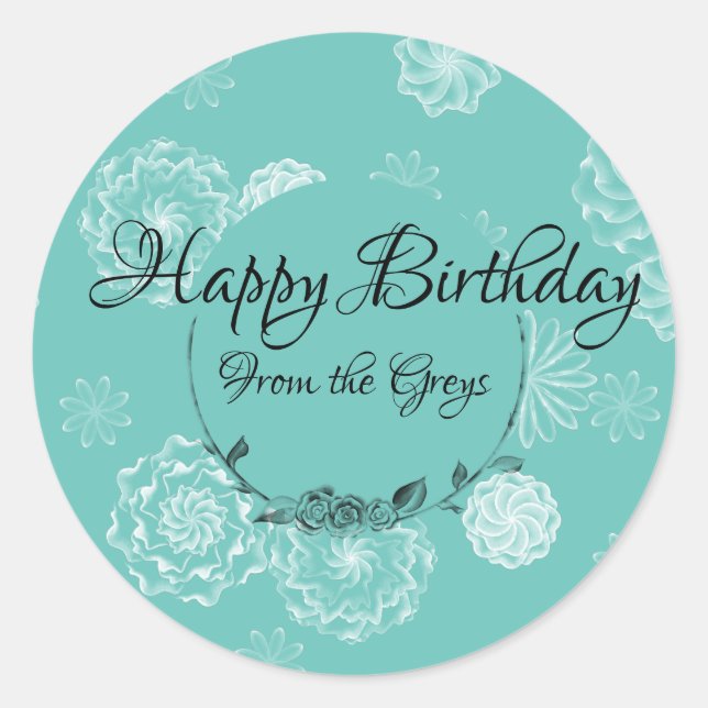 Personalised intricate Gift Label (Front)