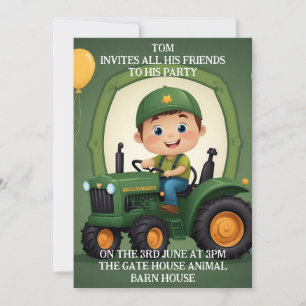 Personalised invitation birthday card invites
