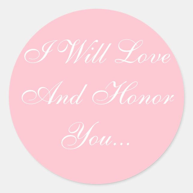 Personalised Invites Bubble Gum Pink Classic Round Sticker (Front)