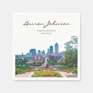 Personalised Iowa Graduation Napkins