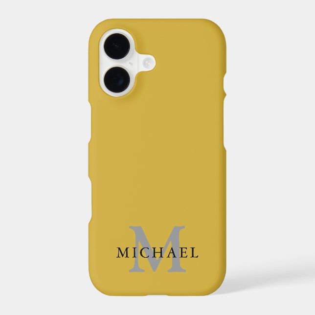 Personalised iPhone 17 Case with Name & Initial (Back)