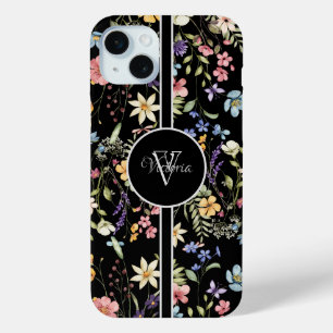 Personalised iPhone Case with Delicate Floral Patt
