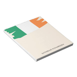 Personalised Ireland Irish Flag Notepad