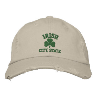 Personalised Irish City State Embroidered Hat