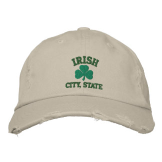 Personalised Irish City State Embroidered Hat